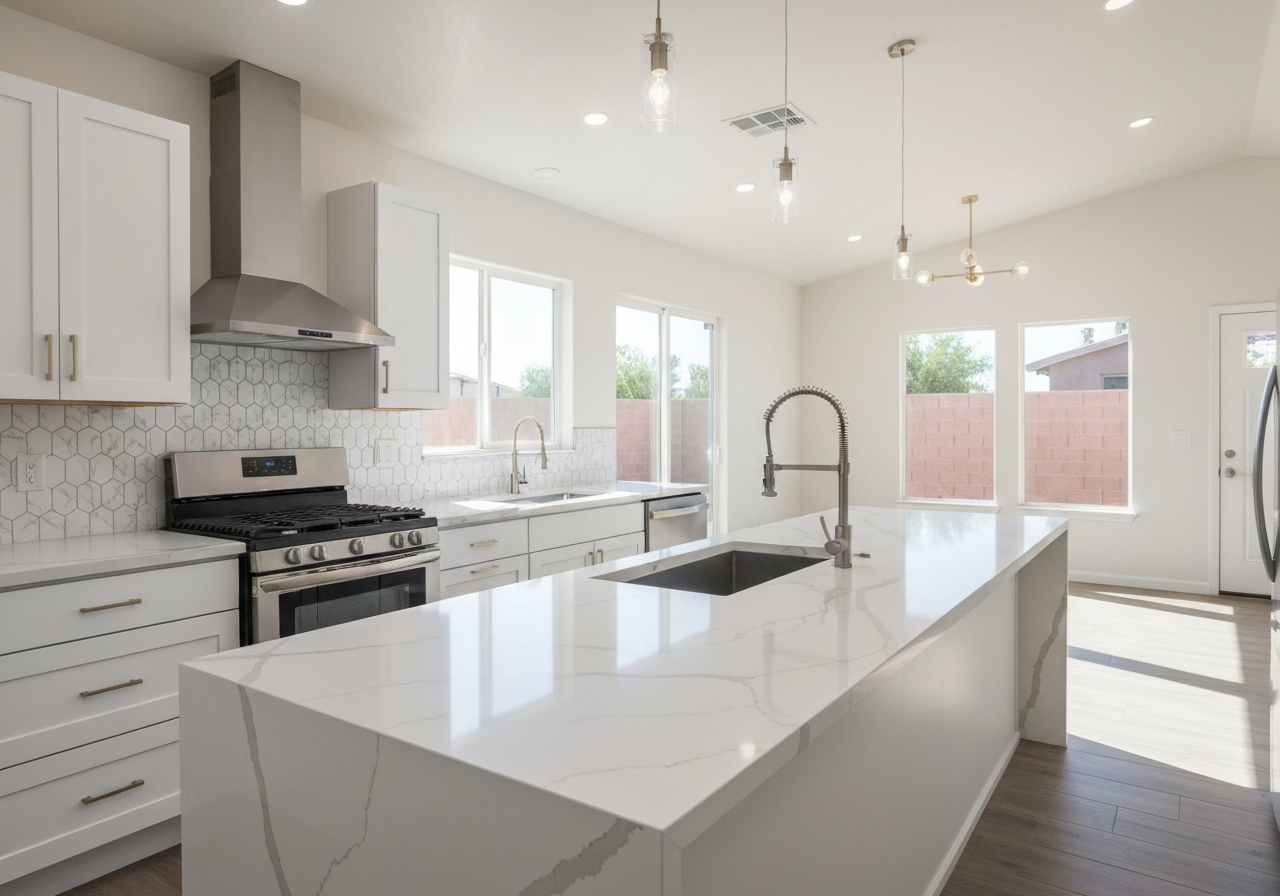Modern kitchen renovation in a Phoenix ranch home