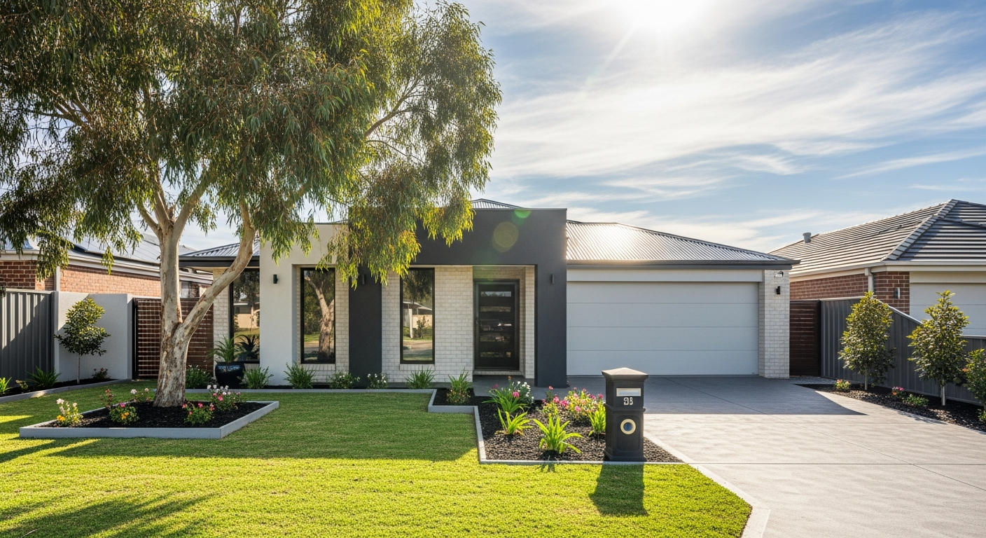 Beautifully presented modern home exterior