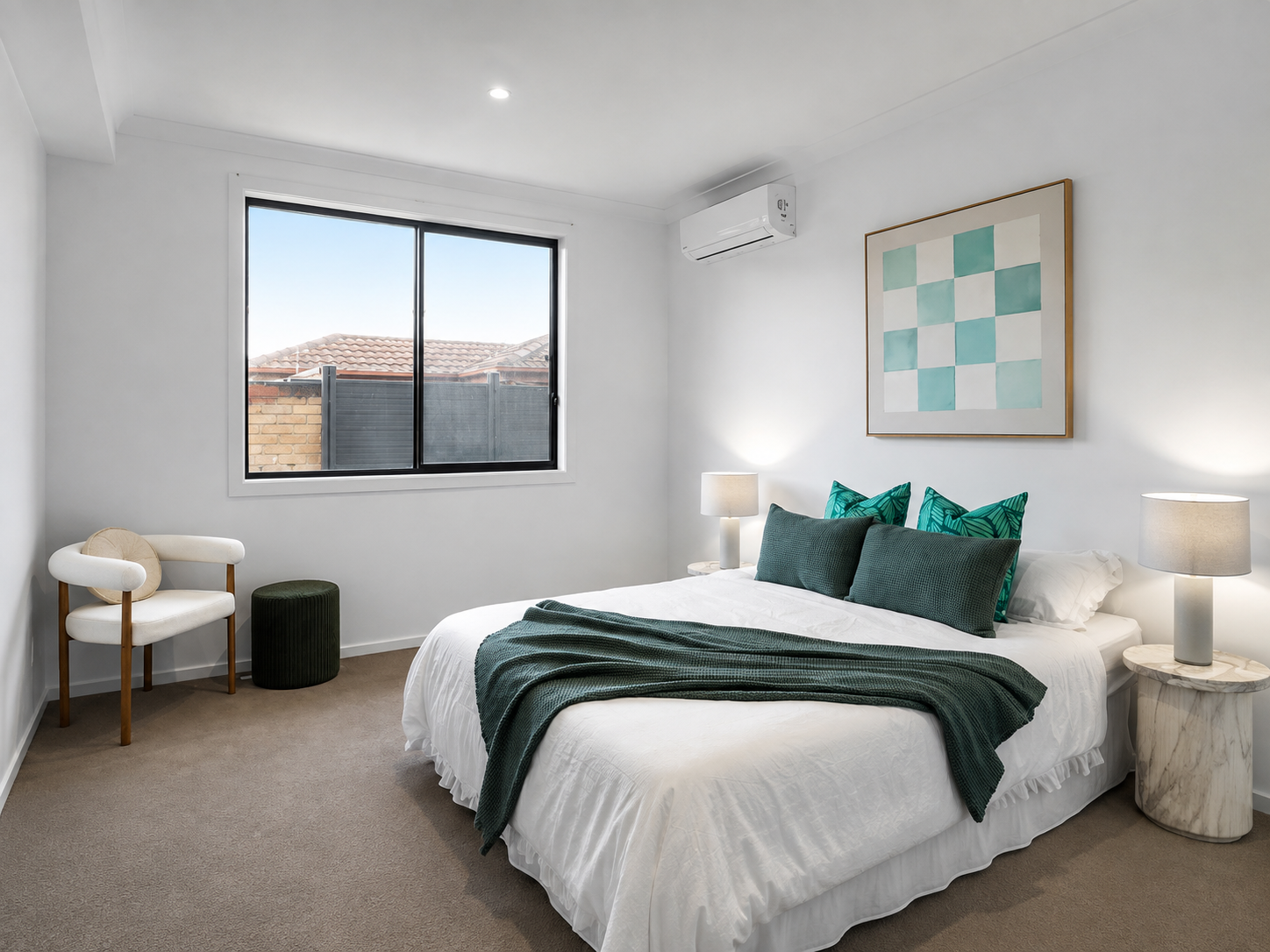 Botanical Bedroom Staging