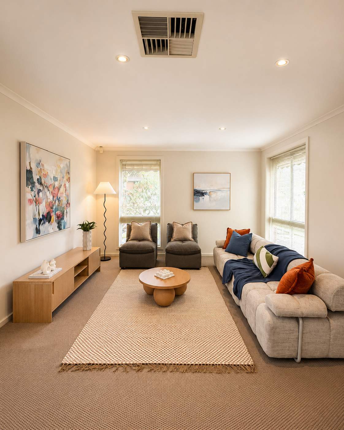 Warm Neutral Living Space