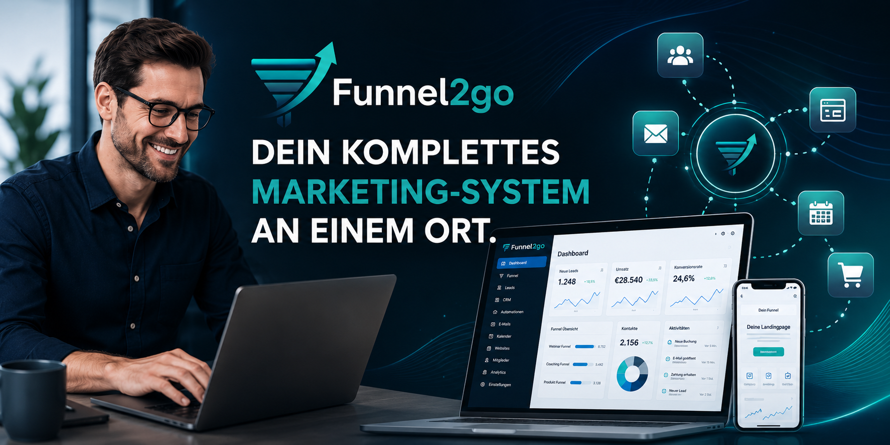 Funnel2Go Dashboard and Expert
