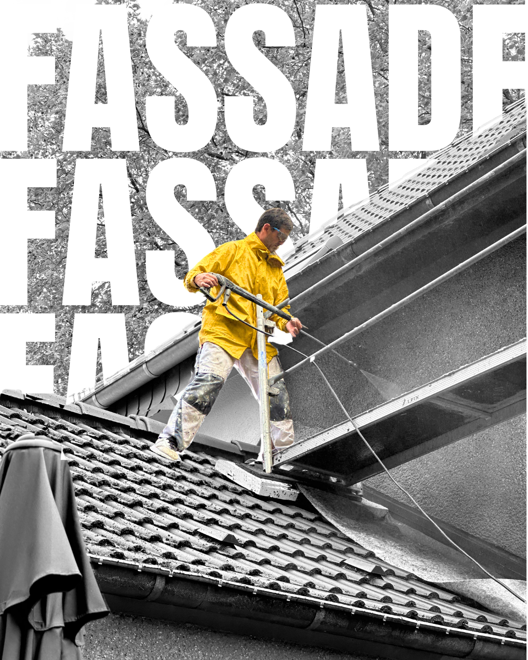 Saubere Fassadenreinigung durch Malerbetrieb Karadayi