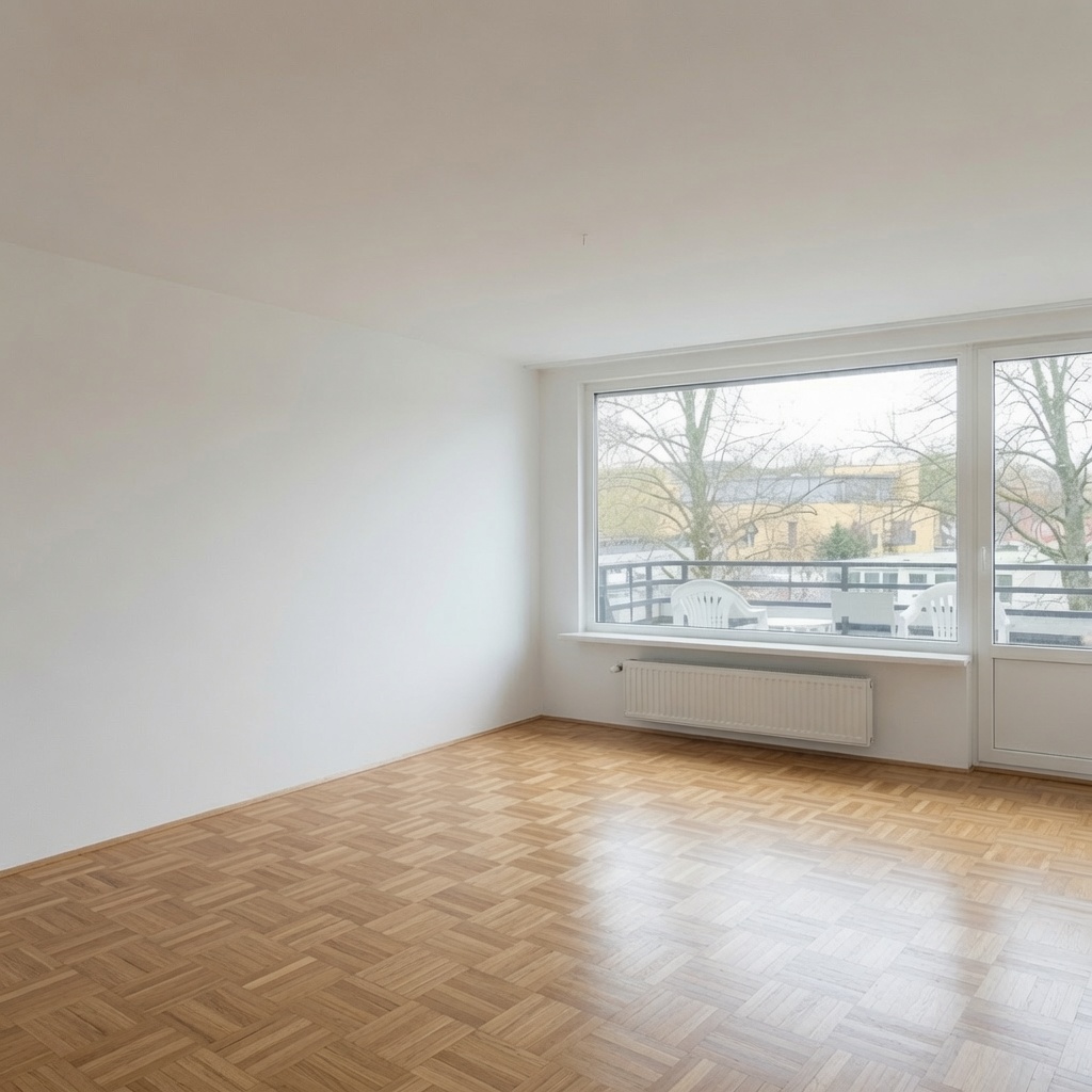 Vorher: Innenanstrich Wohnzimmer durch Malerbetrieb Karadayi in Essen