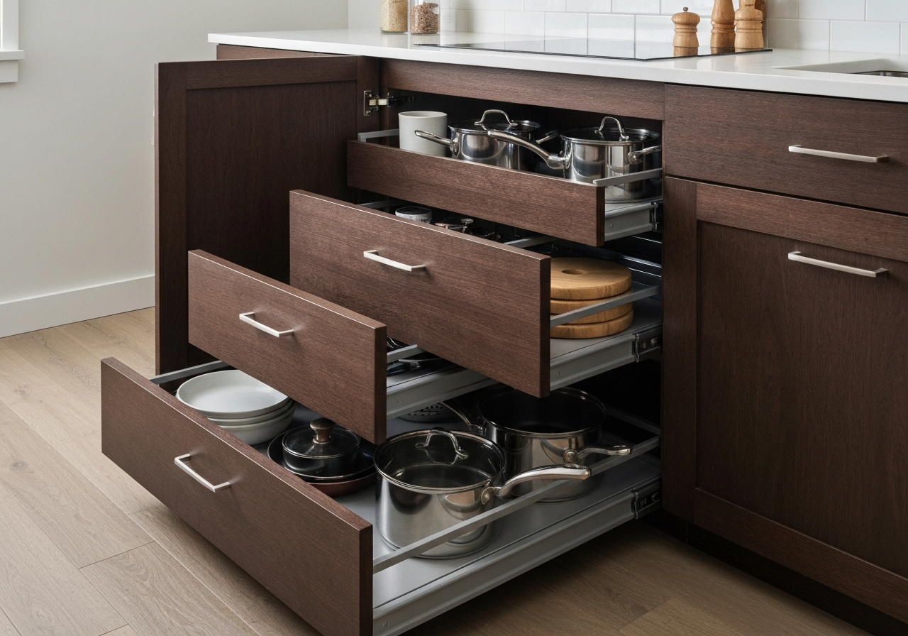 Why Milwaukee Homeowners are Upgrading to Glide-Out Drawers