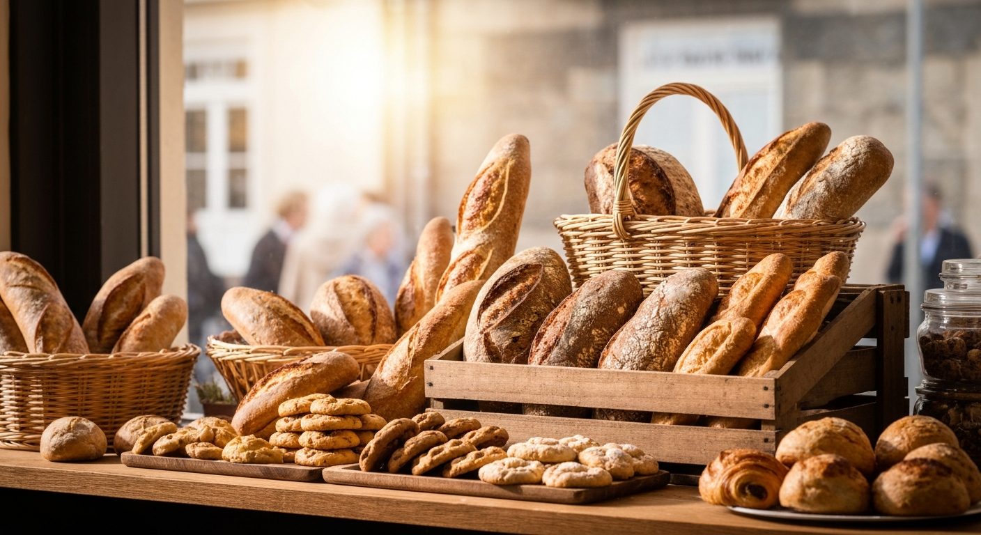 Fresh baked breakfast pastries