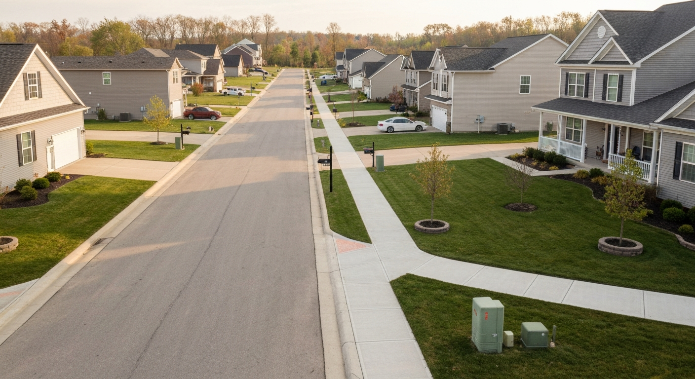 Established suburban neighborhood in Harrison