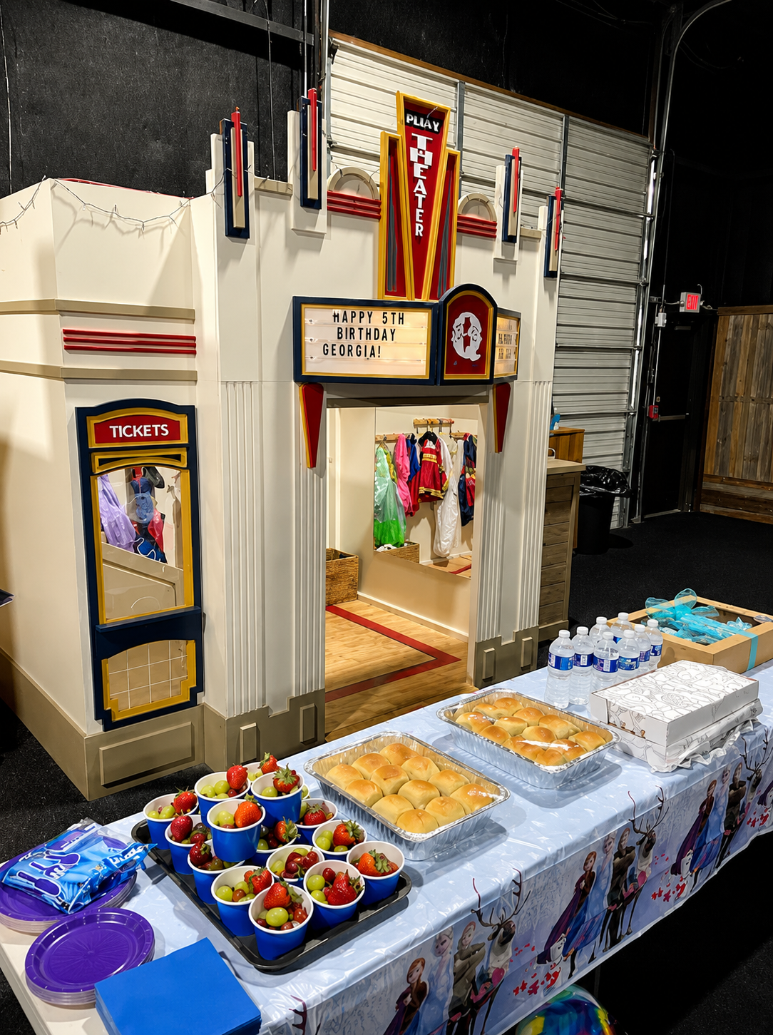 Birthday party setup
