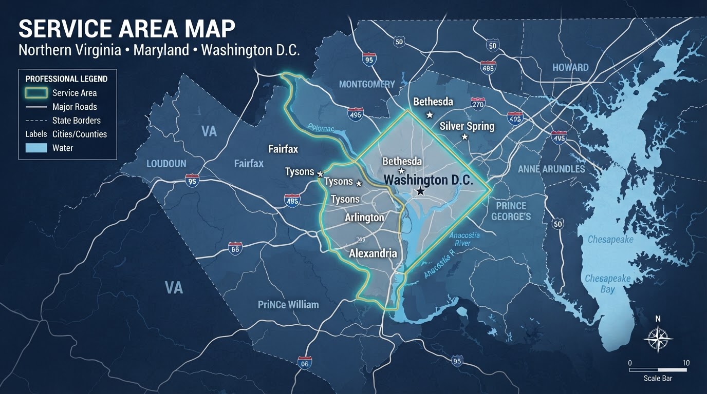 Service area map