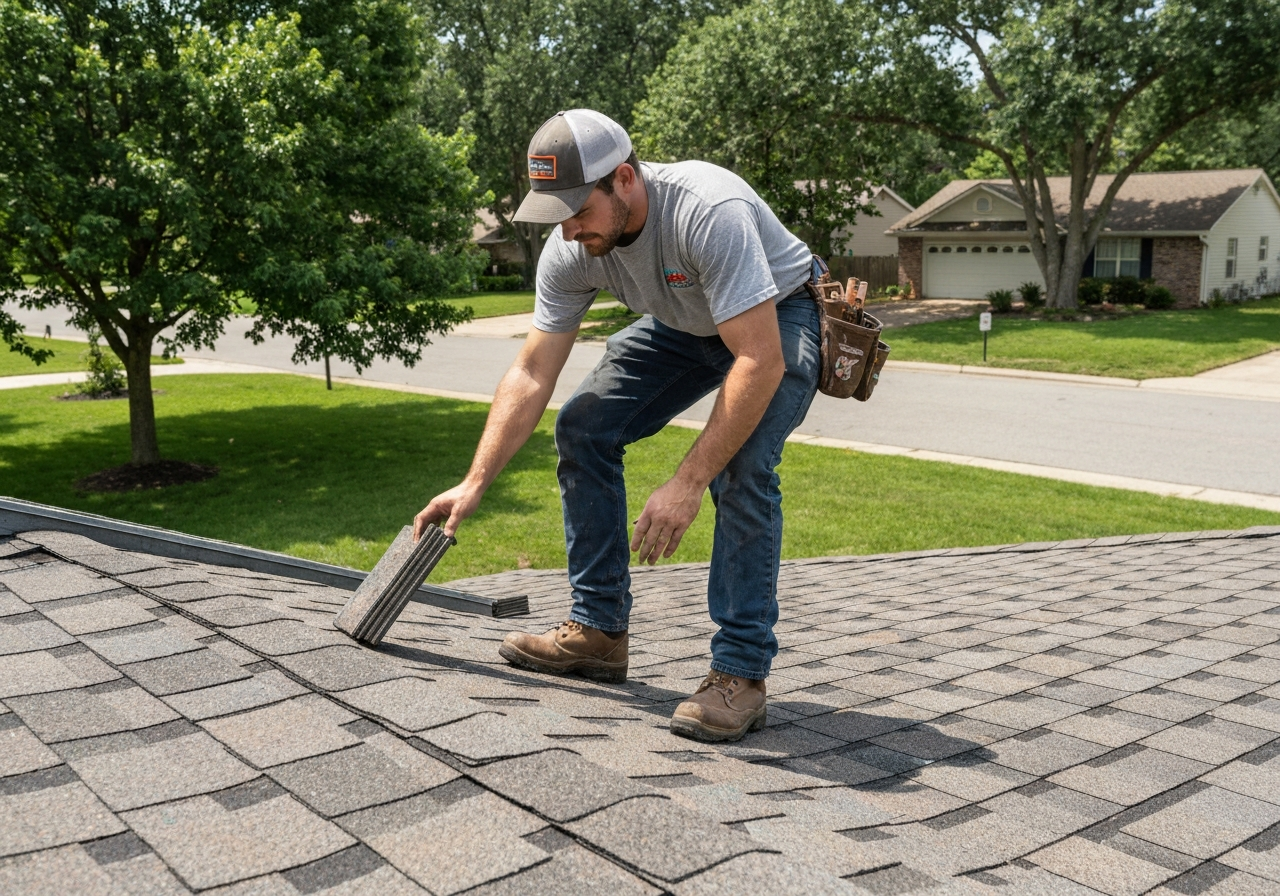 Residential roofing project in Manassas, VA