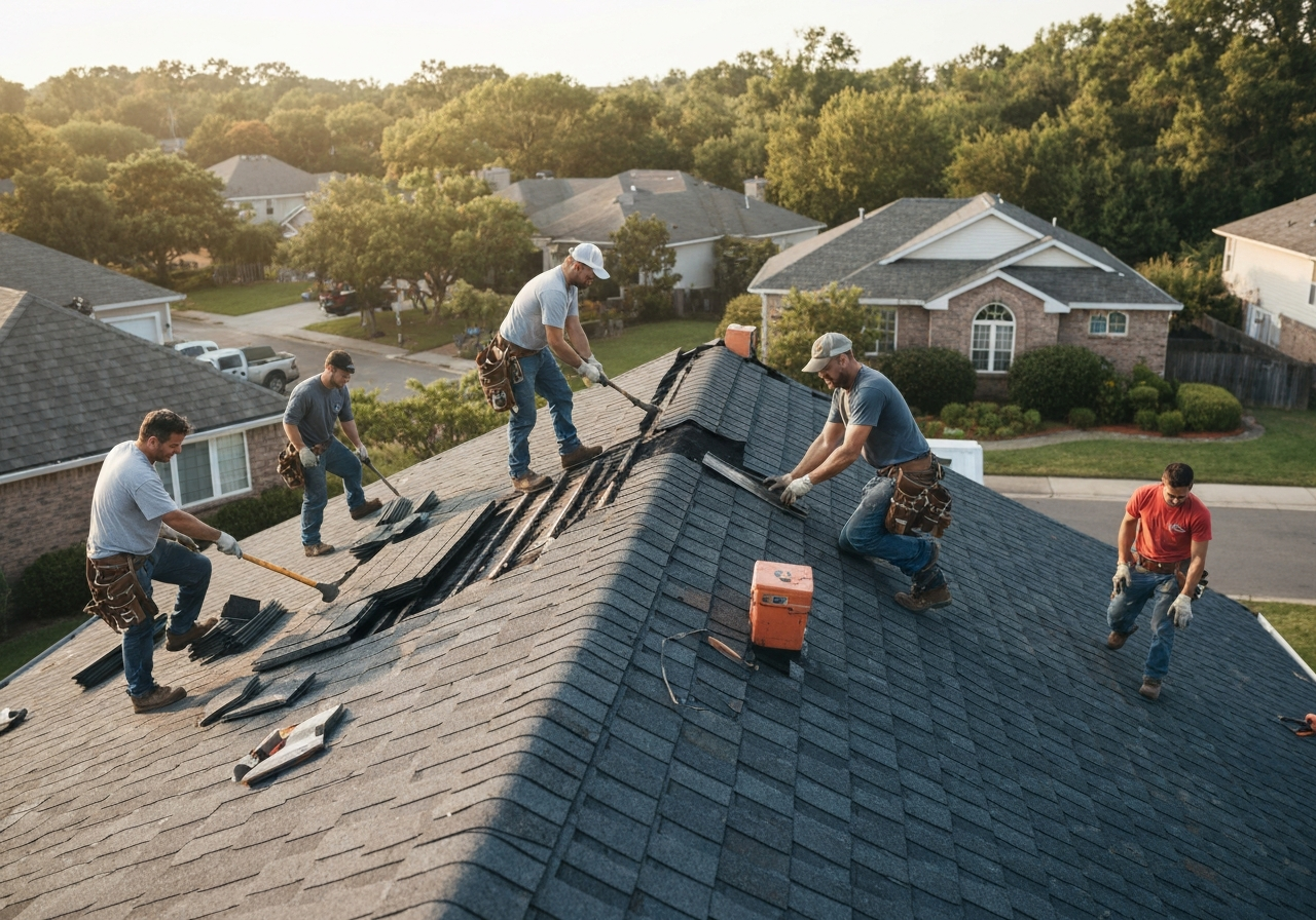 Before and After Roof Transformation