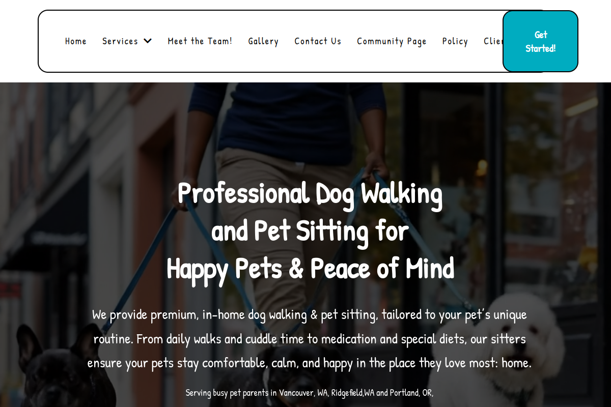 Pawsitively Paws website screenshot