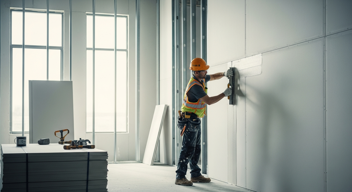 Professional drywall installation