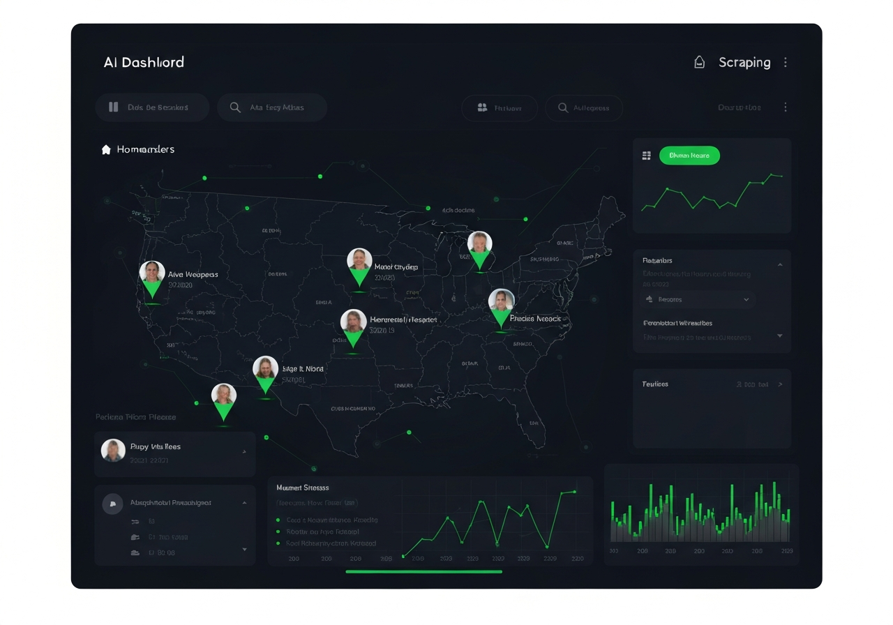 AI prospect targeting map