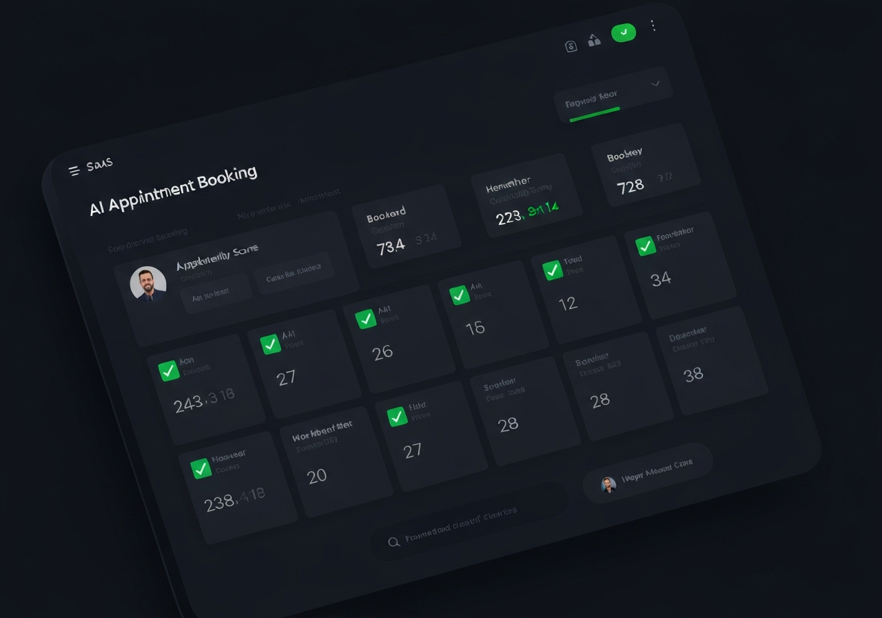 Automated appointment booking dashboard