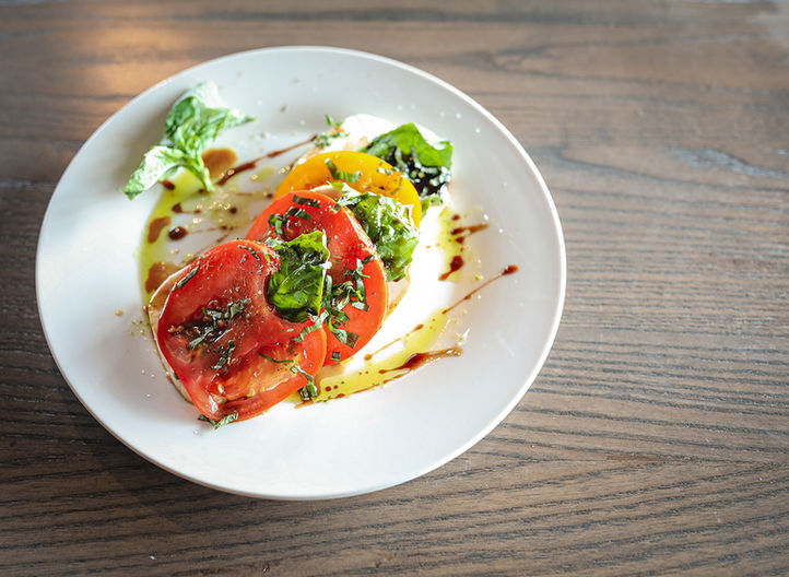 Grilled salmon dish at Fusion restaurant in Kingsport Tennessee