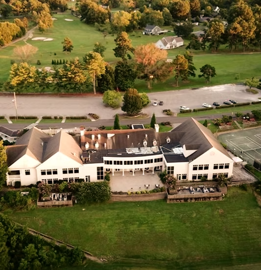 Bird's eye view of Ridgefields Country Club grounds