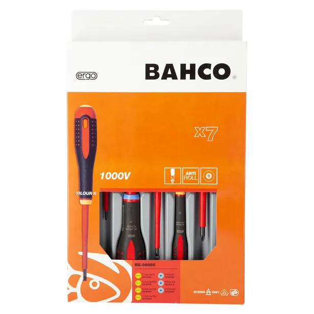 Bahco 7 Piece Insulated Screwdriver Set