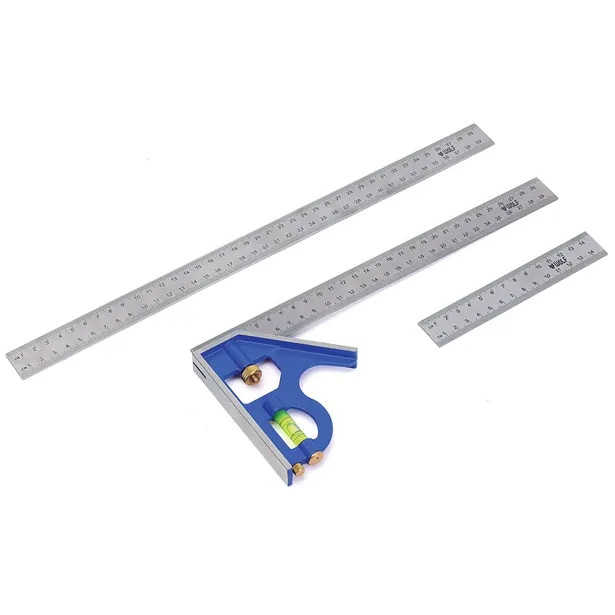 Wolf 3 Pce Combination Square Set