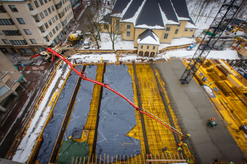 Referenssikuva 1 — Transsinkon betonipumppauskohde Kaakkois-Suomessa
