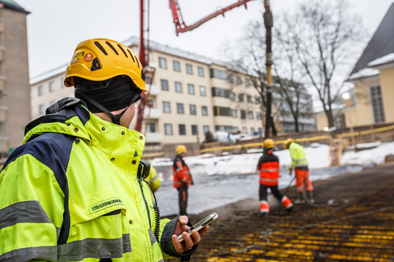 Referenssikuva 10 — Transsinkon betonipumppauskohde Kaakkois-Suomessa