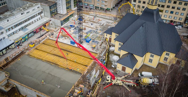 Transsinkon betonipumppauspalvelut Kaakkois-Suomessa