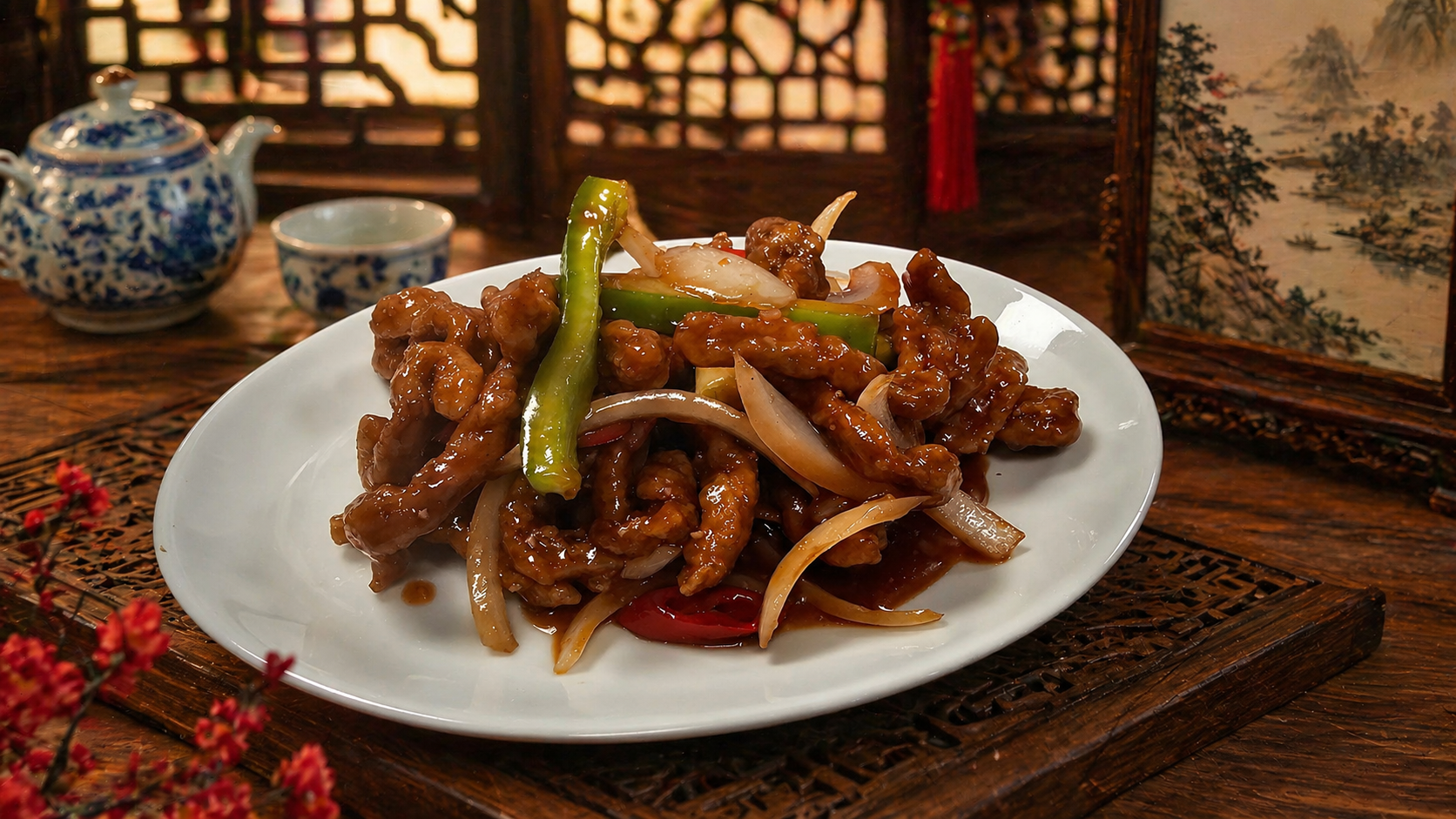 Crispy beef dish