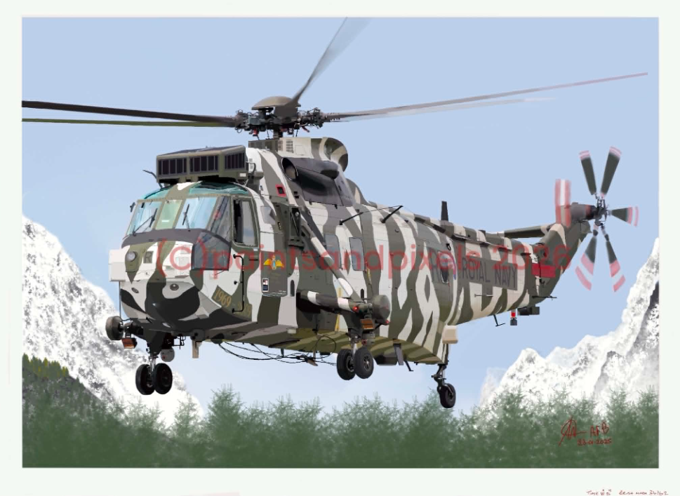 Military Helicopter Artwork