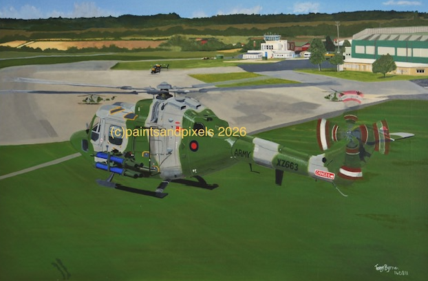 Military Helicopter Artwork