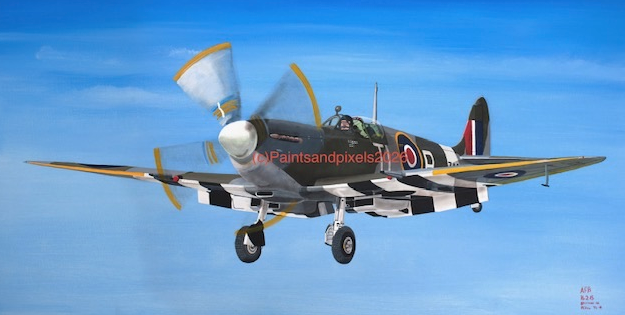 Vintage Spitfire Print