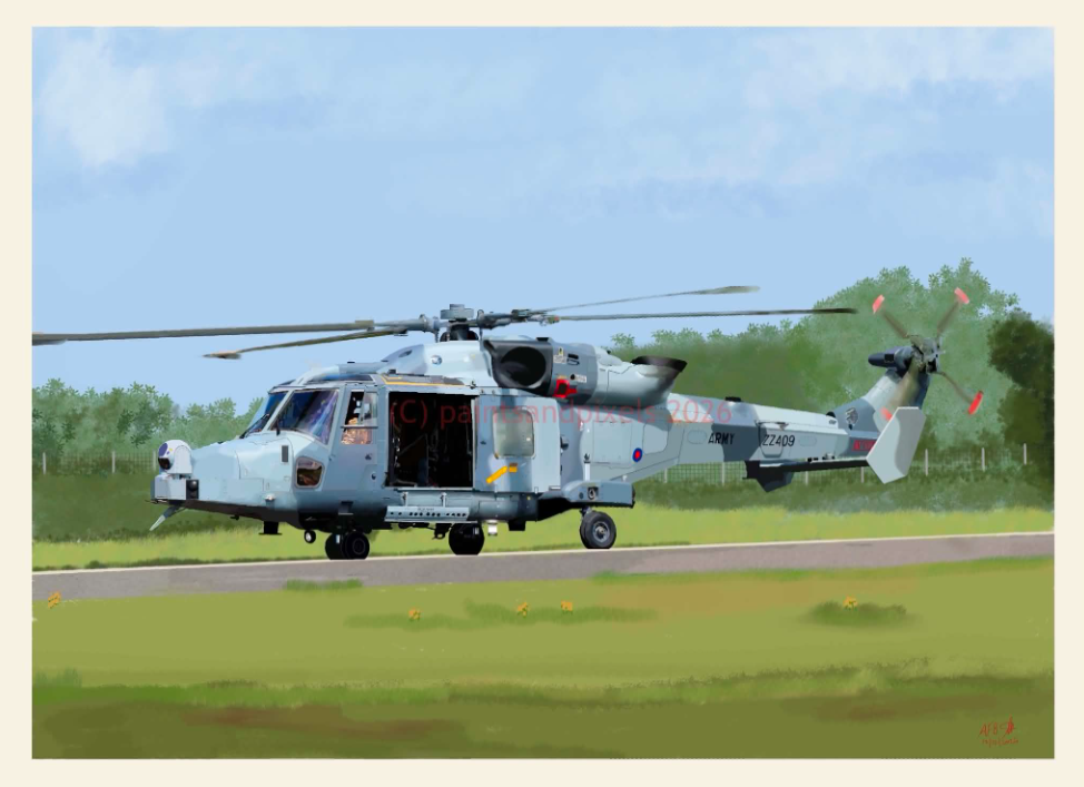 Military Helicopter Artwork