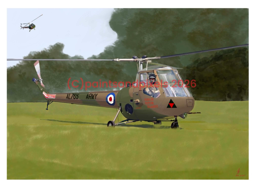 Military Helicopter Artwork
