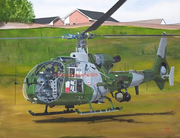 Military Helicopter Artwork