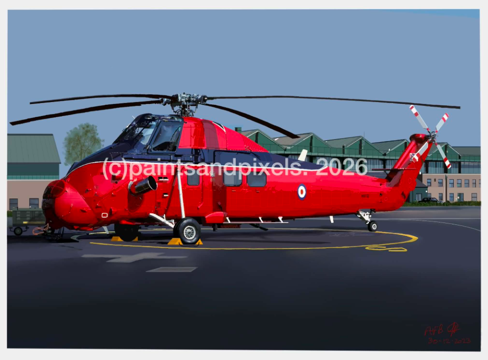 Helicopter Landing Scene