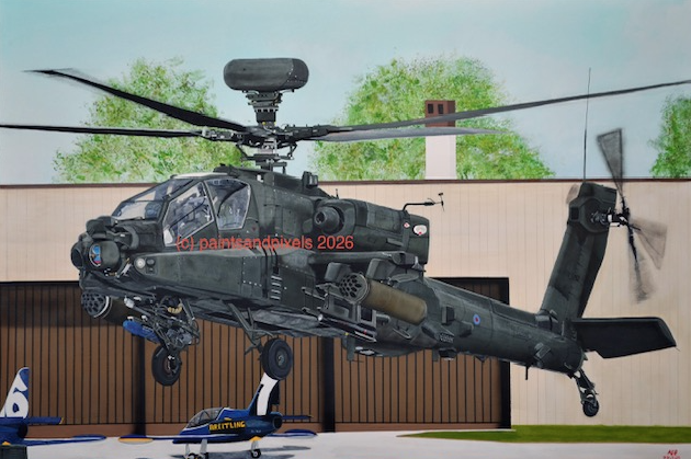 Military Helicopter Artwork