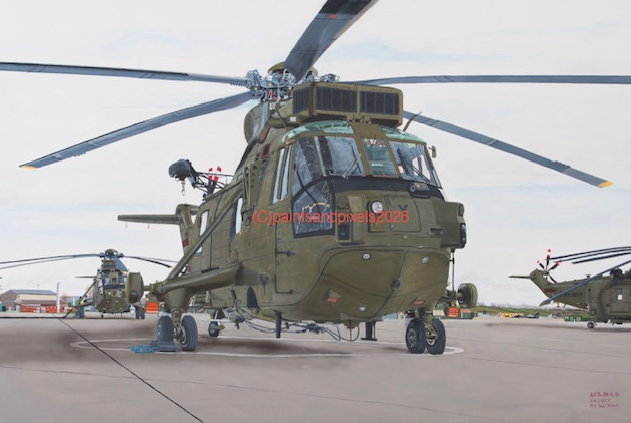 Military Helicopter Artwork