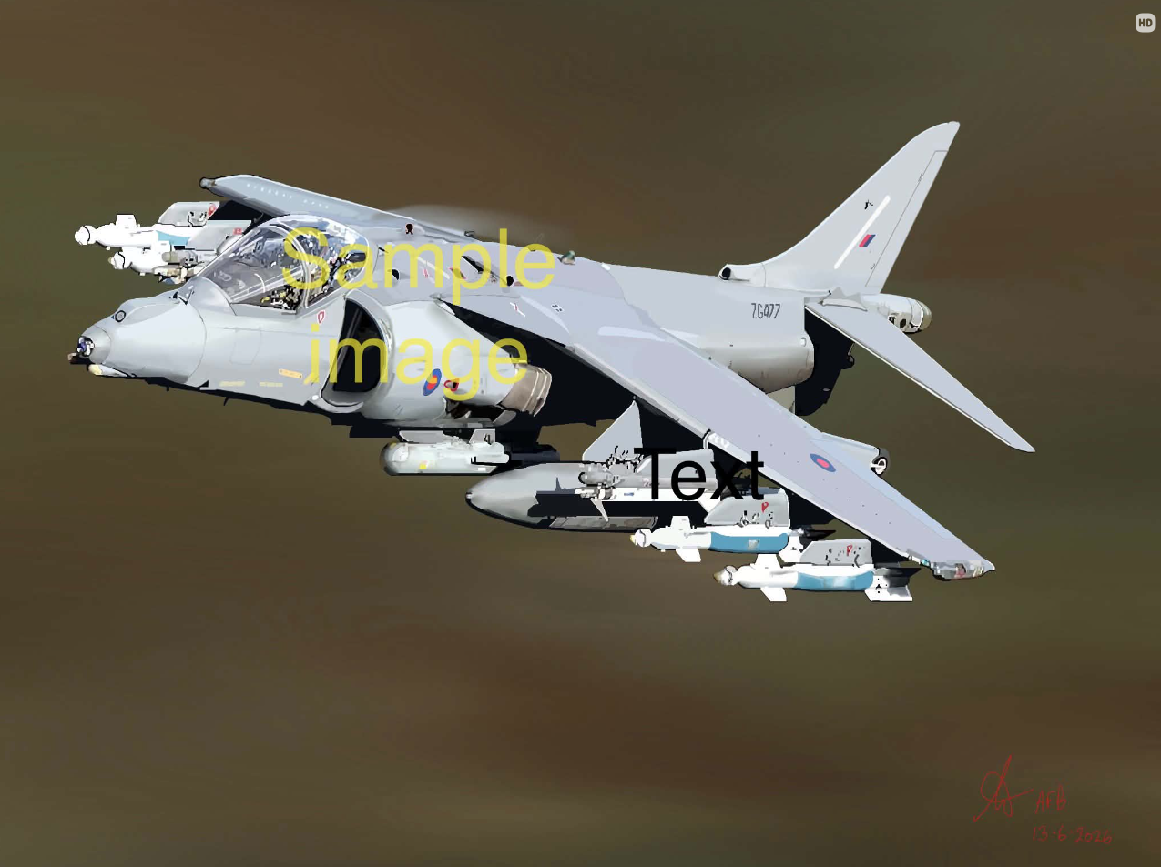 Military Jet Artwork