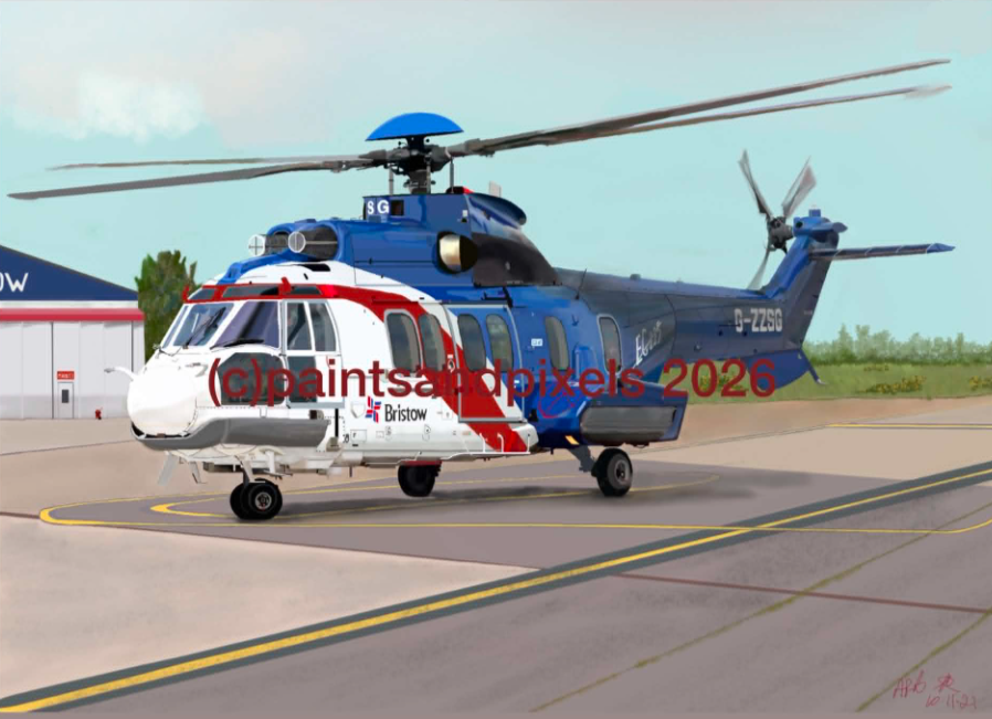 Helicopter Landing Scene