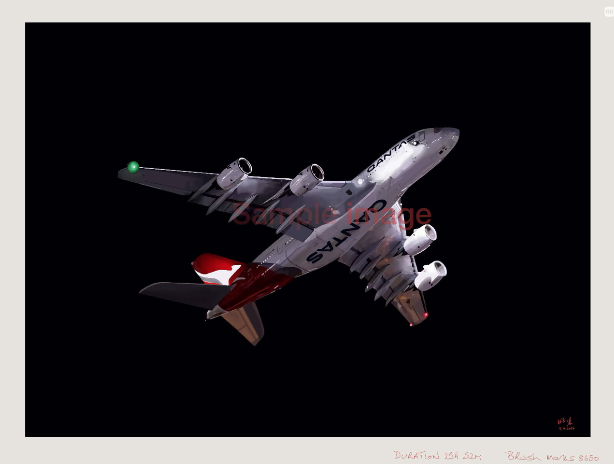 Qantas Airliner Artwork