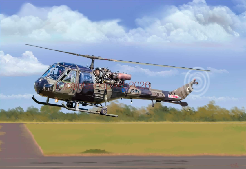Military Helicopter Artwork