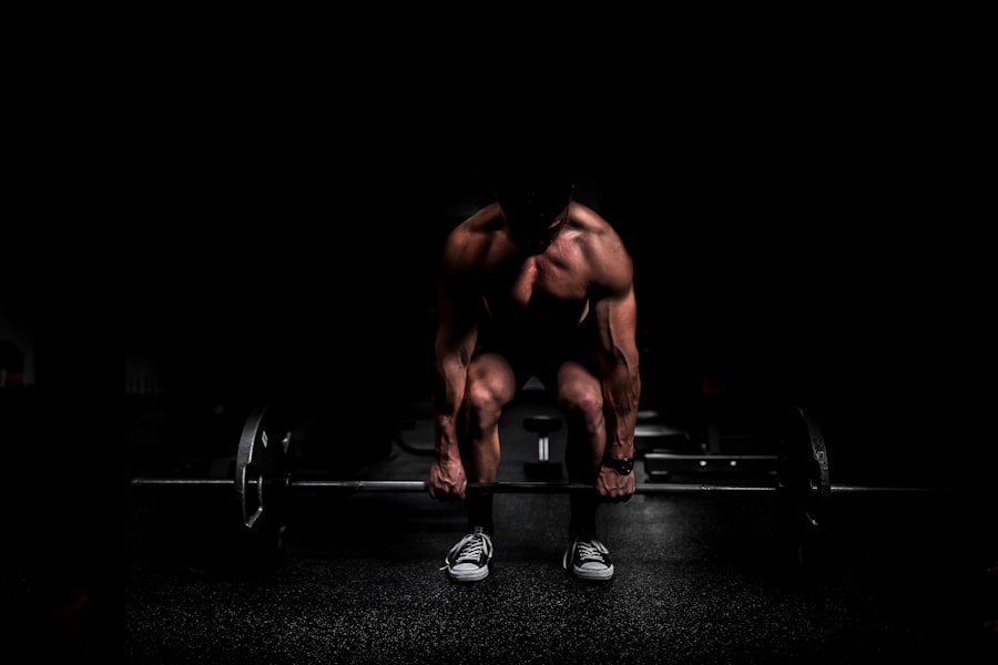 Man working out as part of a healthy medical weight loss plan