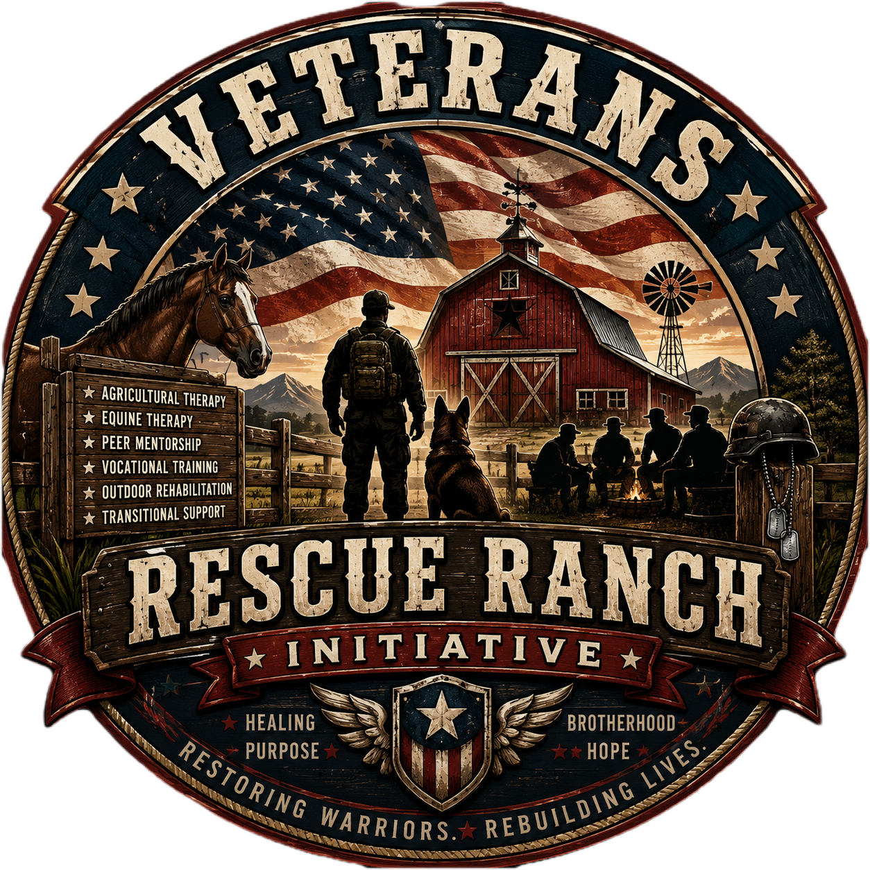 Veterans Rescue Ranch Logo