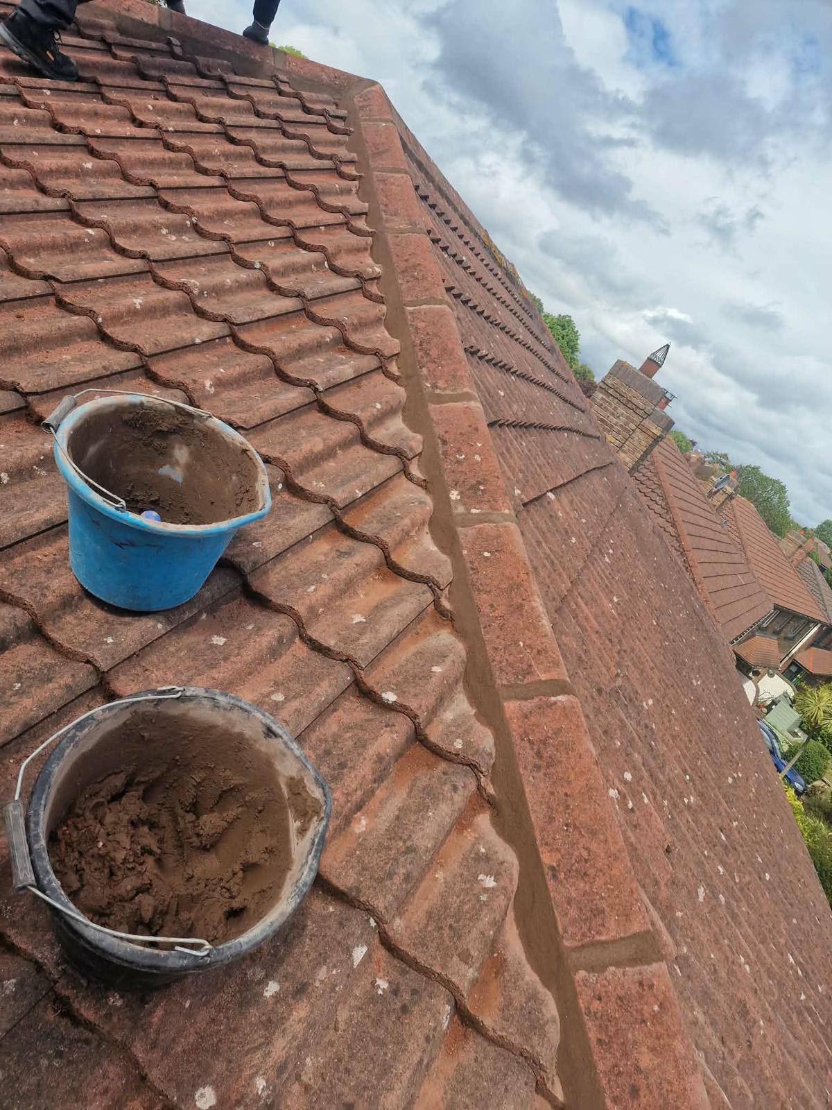 Ridge Tile Repointing in Dundrum, Dublin 16