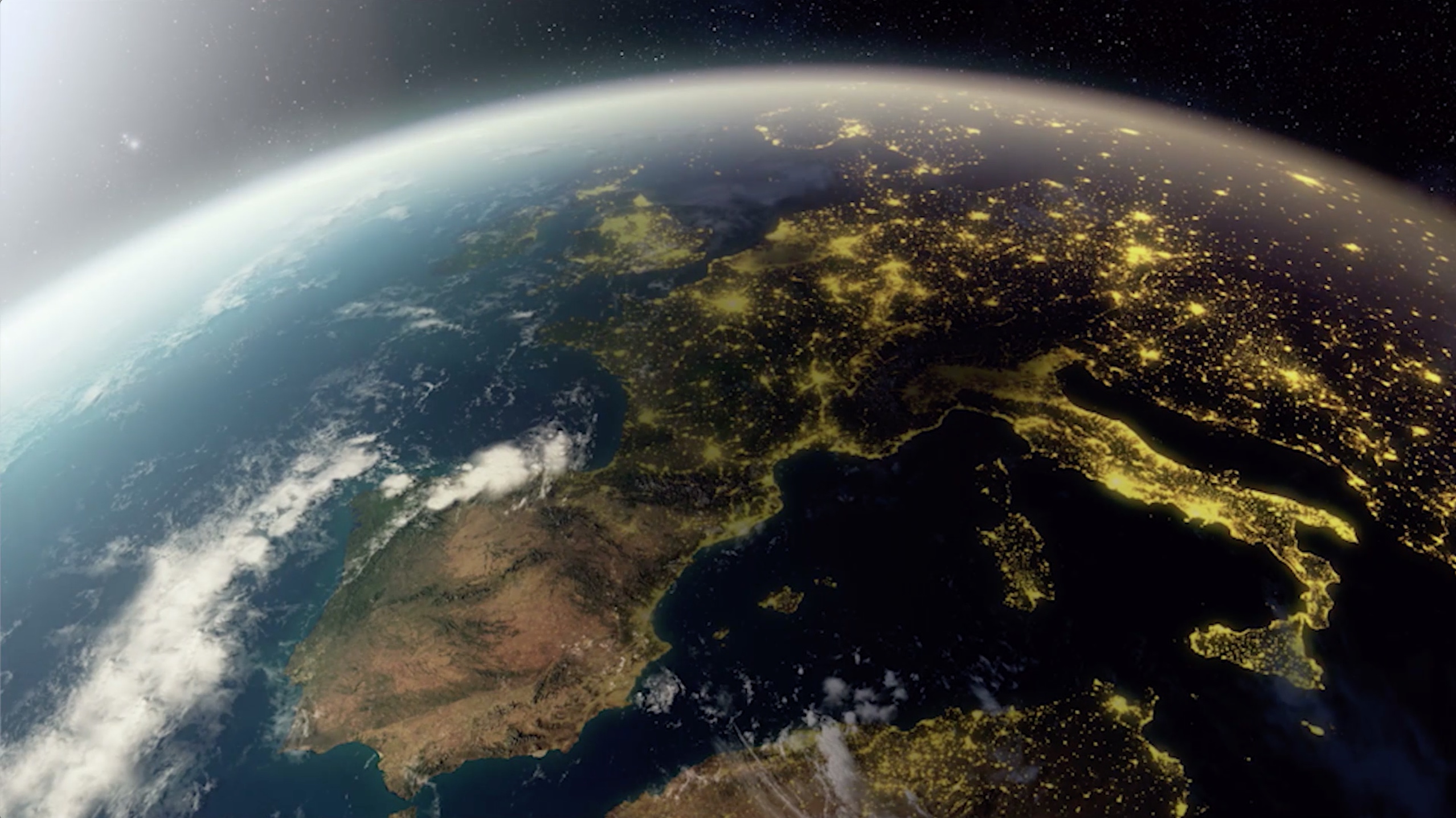Earth at night
