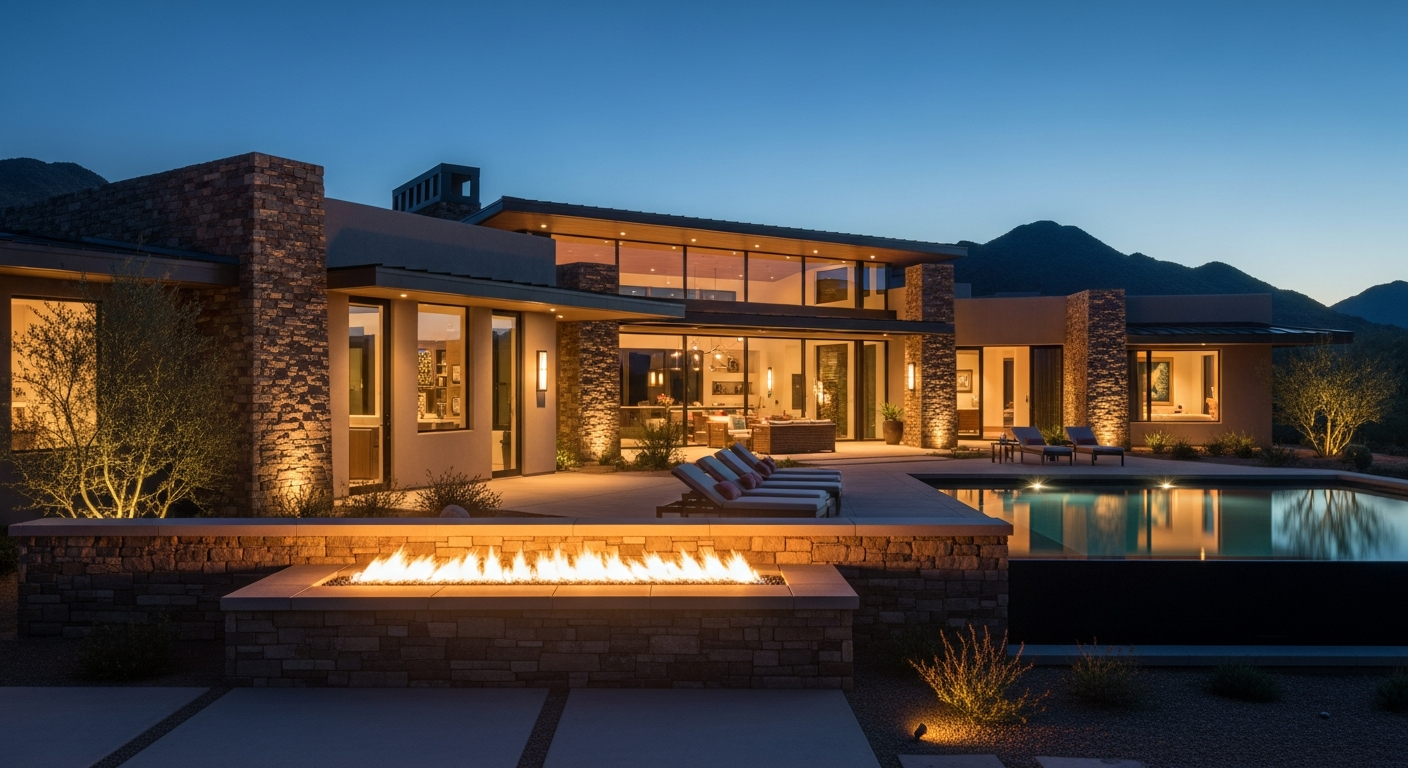 Arizona luxury custom home exterior