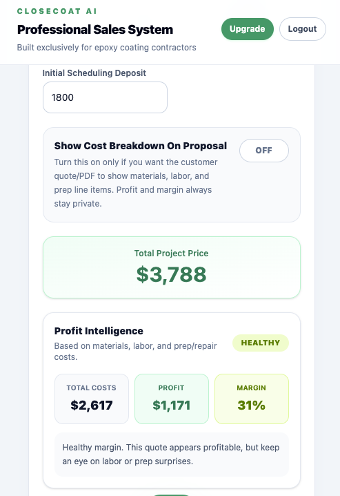Pricing Calculator