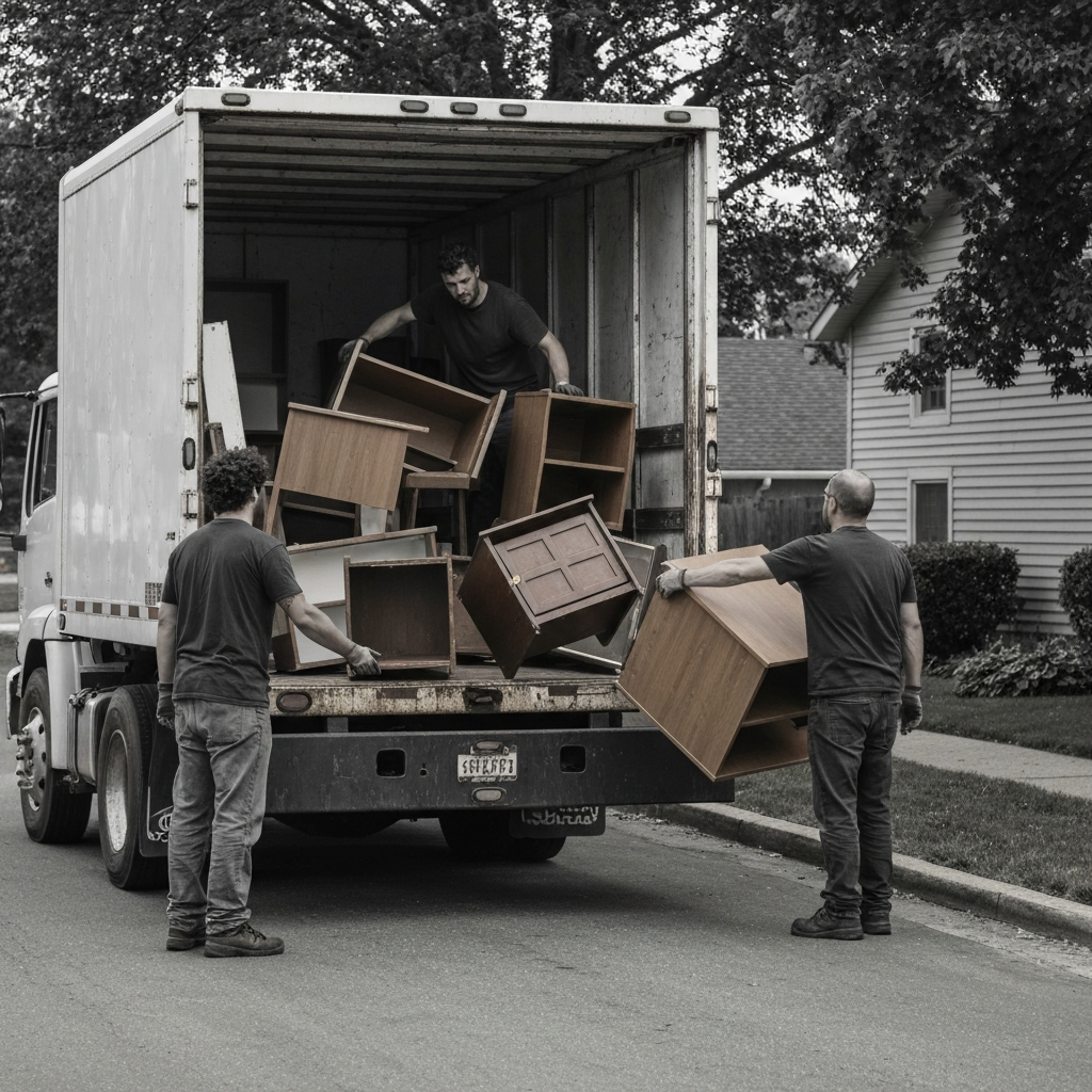 Junk removal truck
