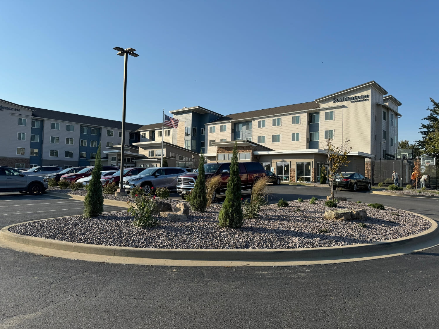 Bergman Nurseries commercial landscaping at Residence Inn in Quincy, IL