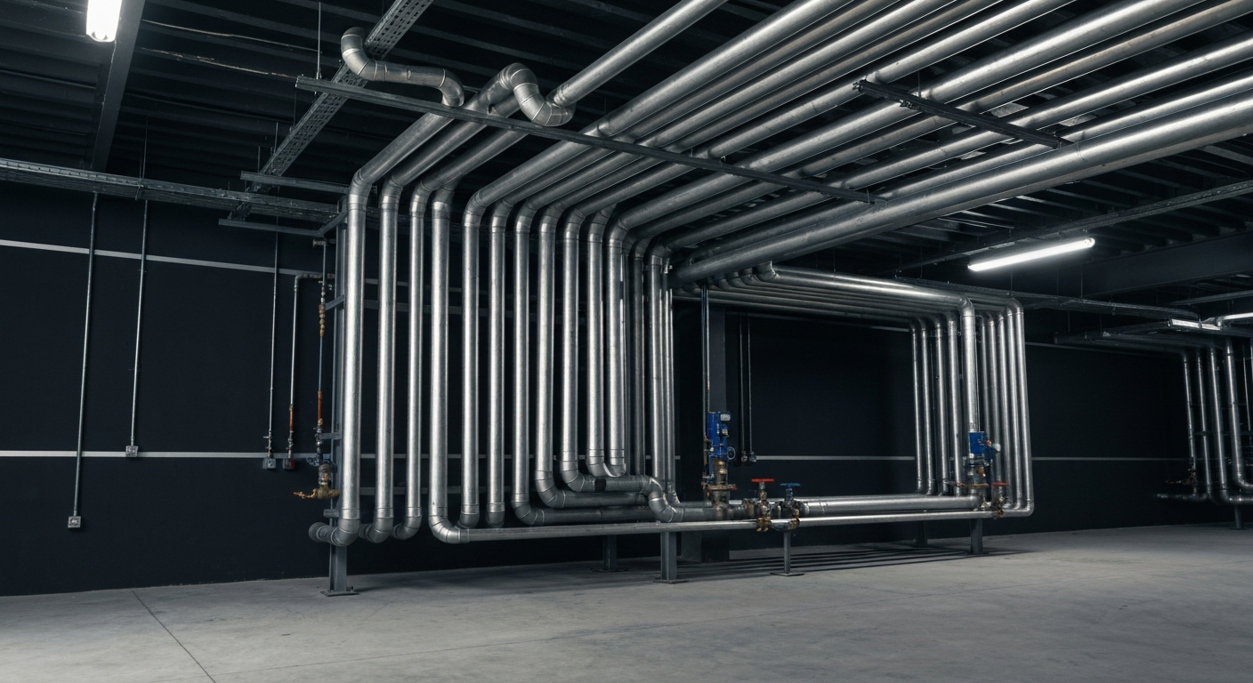 Commercial pipework installation by Flowtech Industrial