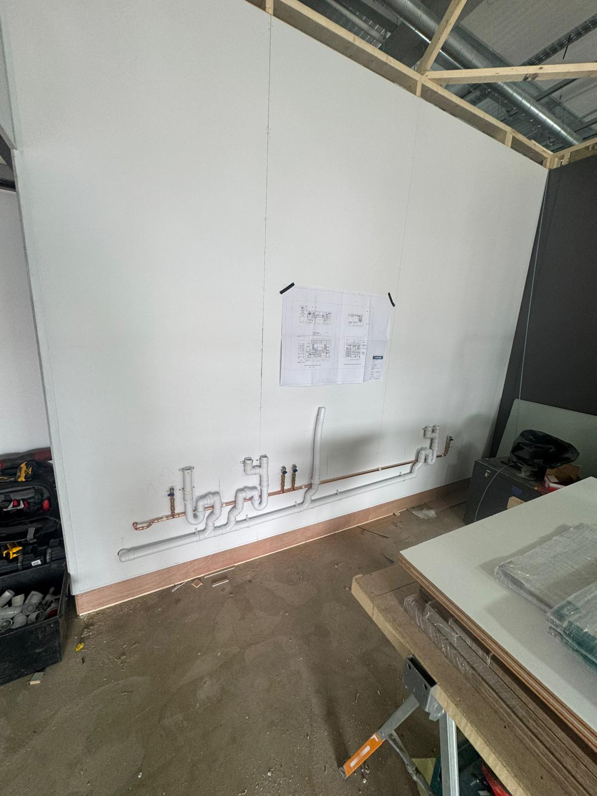Wall Pipework Installation
