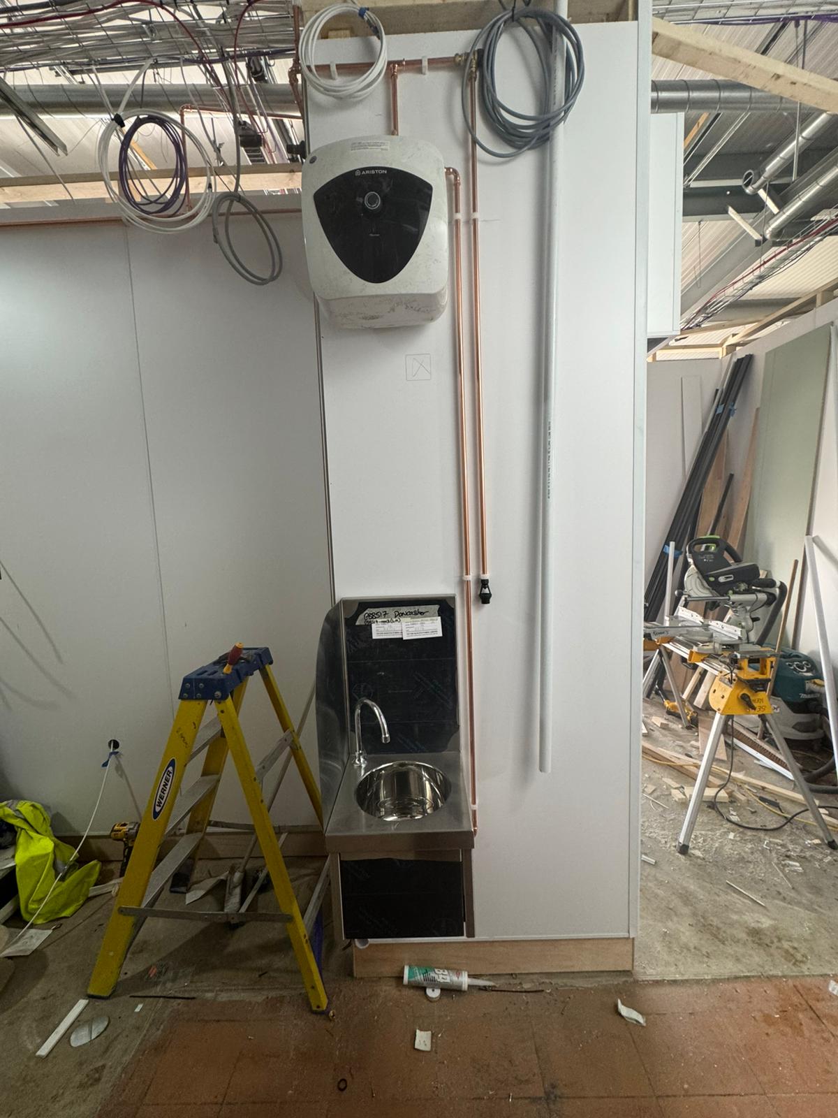 Water Heater & Wash Station